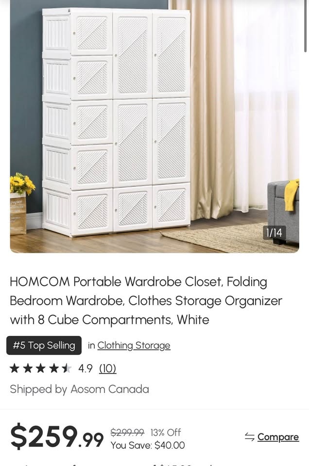 Portable Wardrobe Closet Brand New!! - photo 2