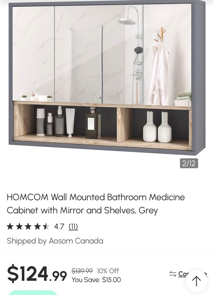 Wall Mounted Bathroom Brand New Assembled! - photo 2