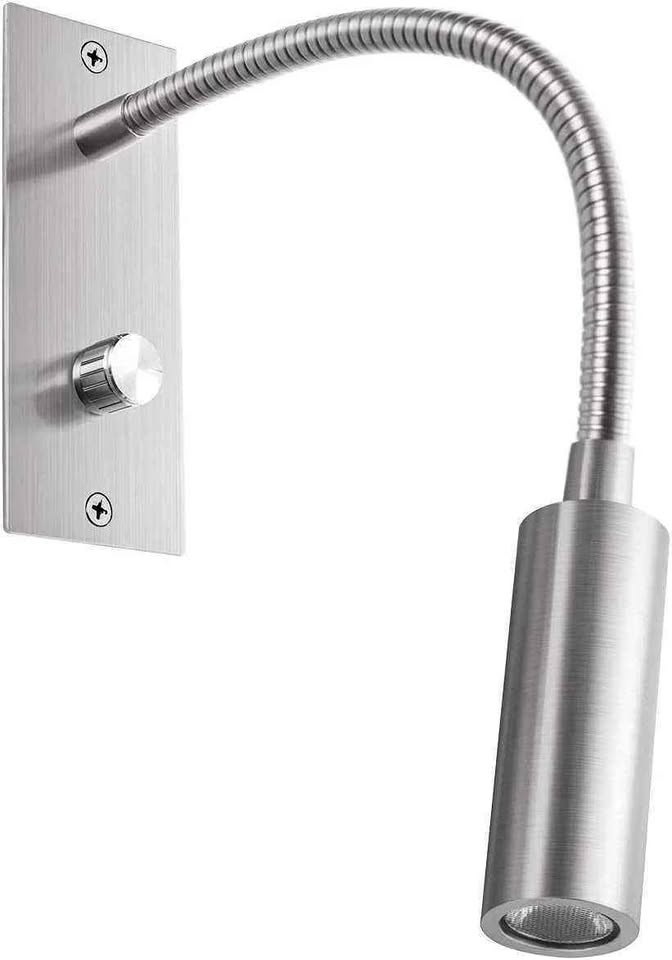 Wall Reading Lamp Headboard Bedside Light with Twist Switch