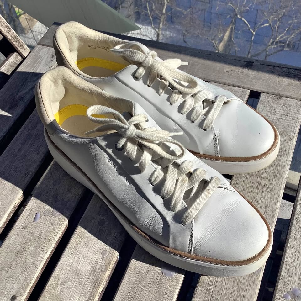 Cole Haan Grandpro Topspin Tennis Sneakers White/Dove W10.5 / M9