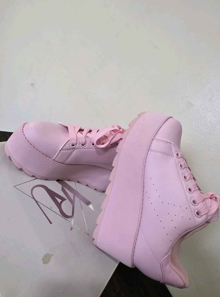 Yru Lala Pink Platform Shoes Size 8.5 - photo 2