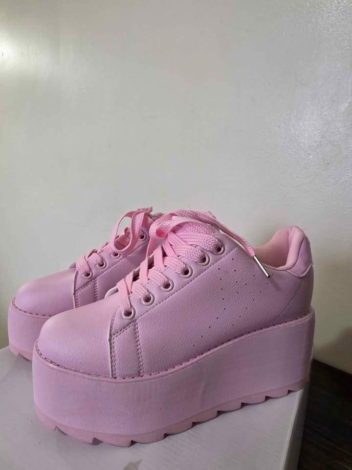 Yru Lala Pink Platform Shoes Size 8.5 - photo 3