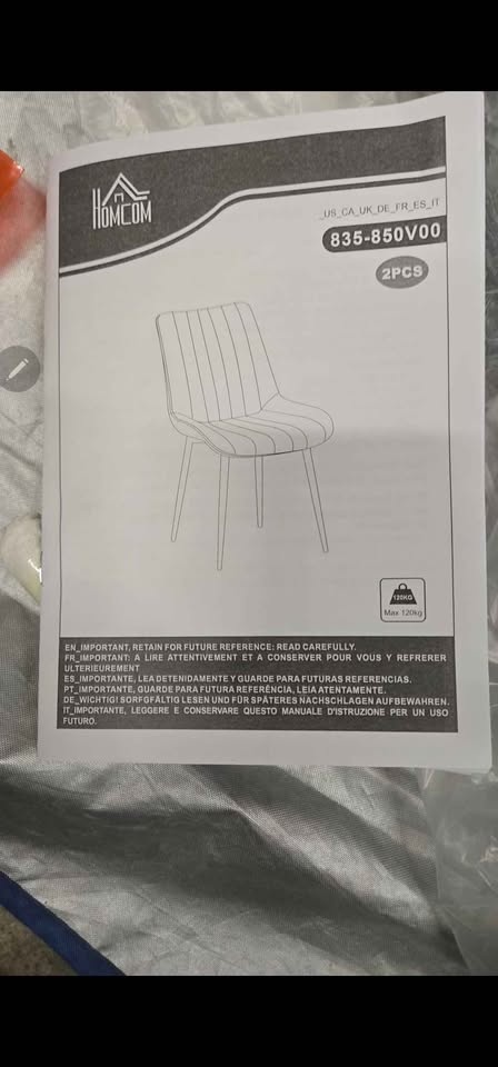Mercer41 Dining Chairs - Set of 2 - Faux Leather & Steel Legs - photo 5