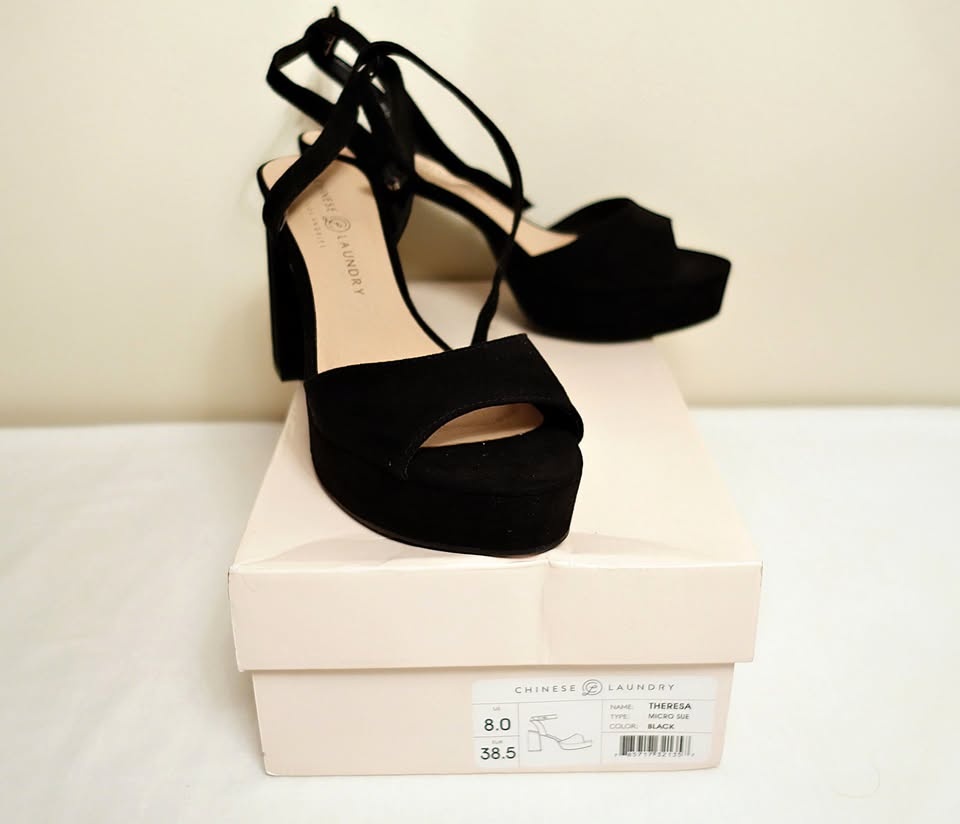 New Size 8 CL Chinese Laundry Theresa Micro Suede Heeled Shoes