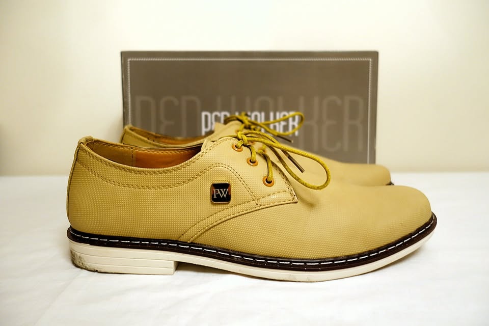 Ped Walker Mens Size 44EU/10.5-11US Beige Oxford Walking Shoes - photo 2