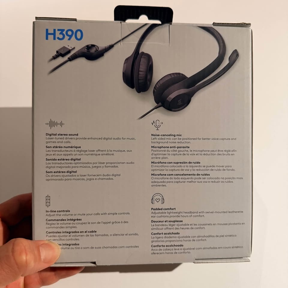 Logitech H390 USB Headset – NEW NEVER OPENED - photo 2