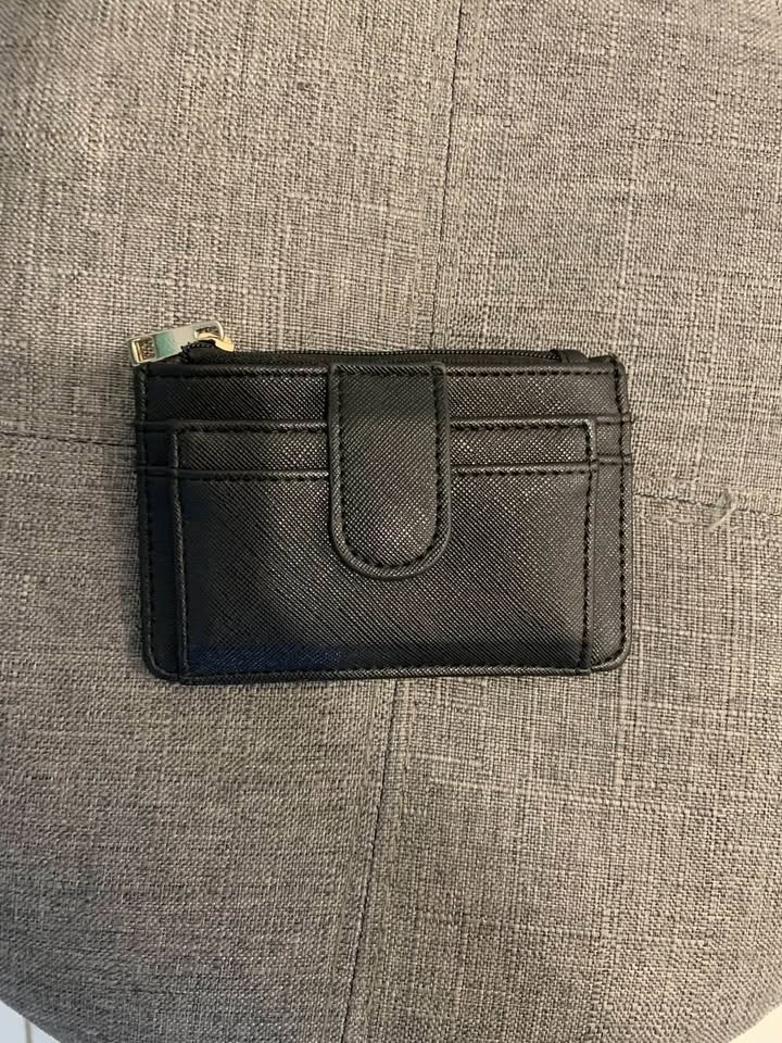 Black Card Holder with Zipper - photo 2