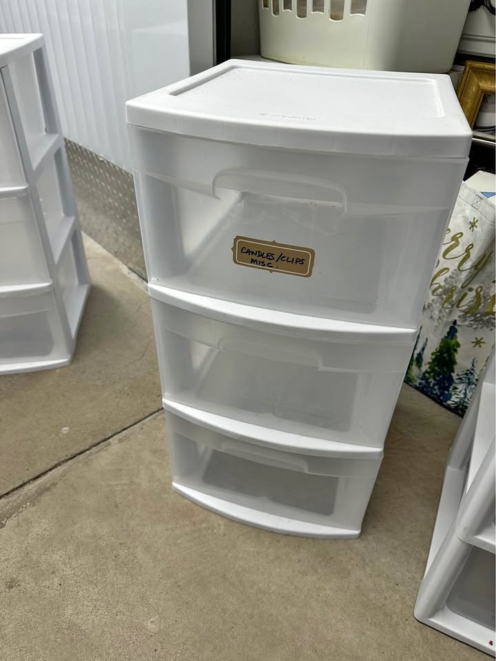 Sterilite 3-Drawer Plastic Storage Units