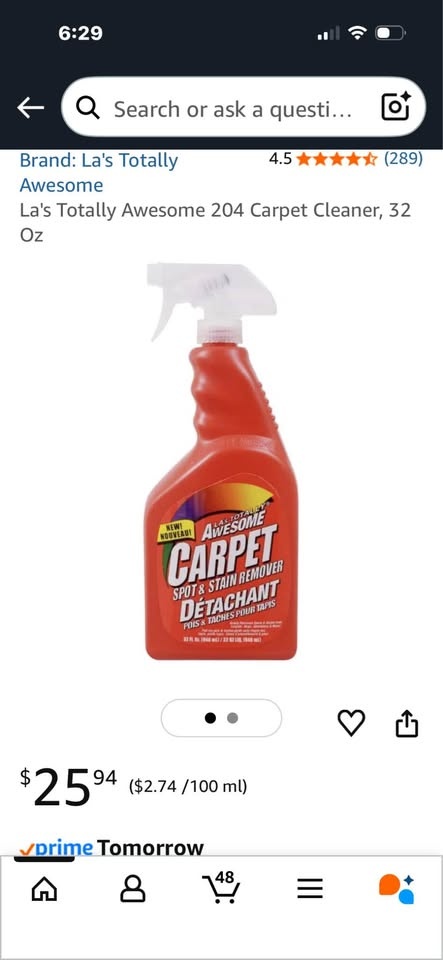 La's Totally Awesome Carpet Spot & Stain Remover 32 oz - photo 2