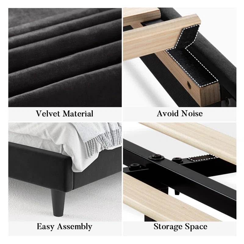 Cleo Velvet Bed Frame Full Size - New $309.99 - photo 5
