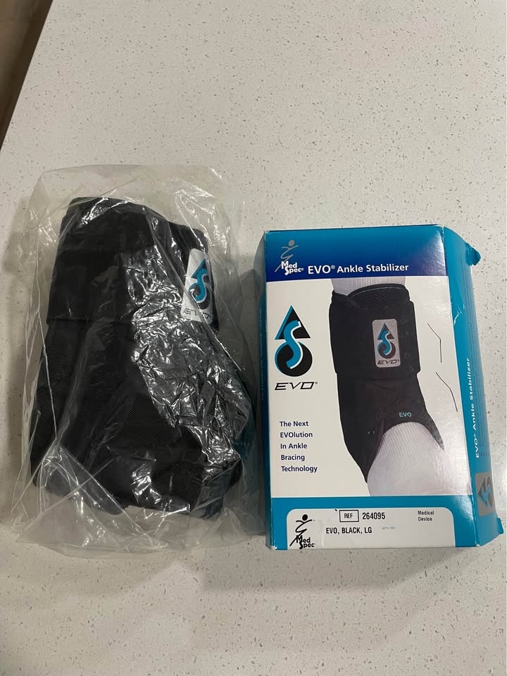 MedSpec EVO Ankle Stabilizer – Large (Black) – Brand New - photo 3
