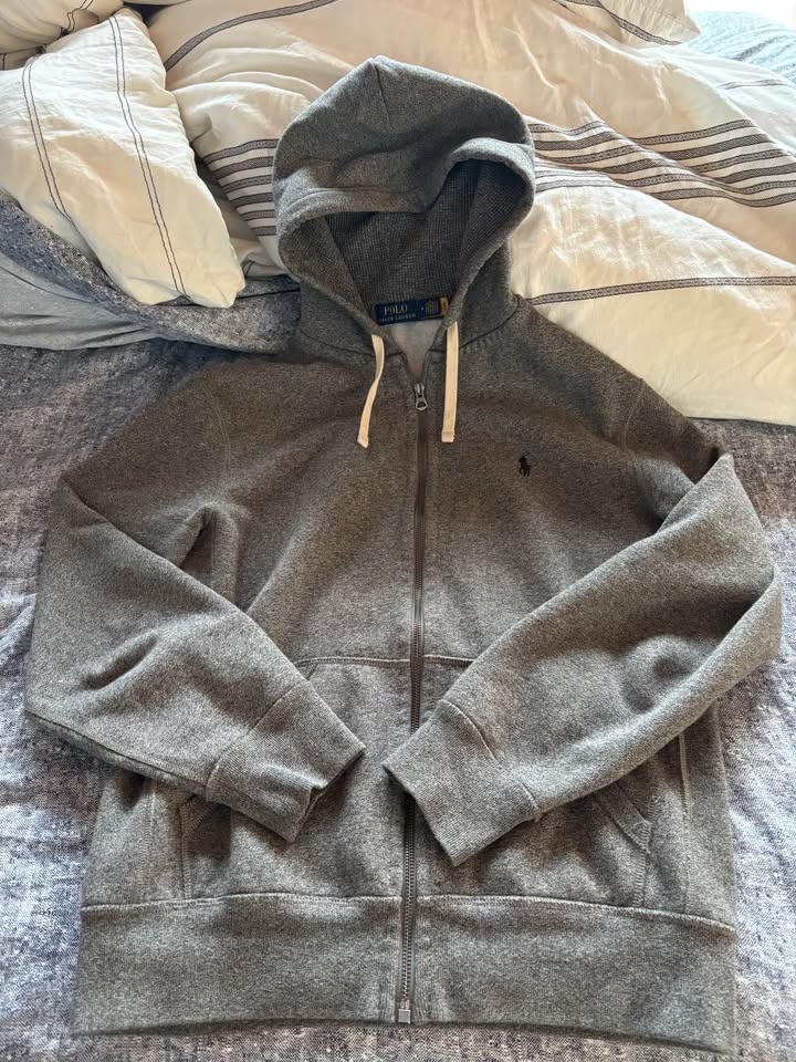POLO HOODIE - DARK GREY - photo 5