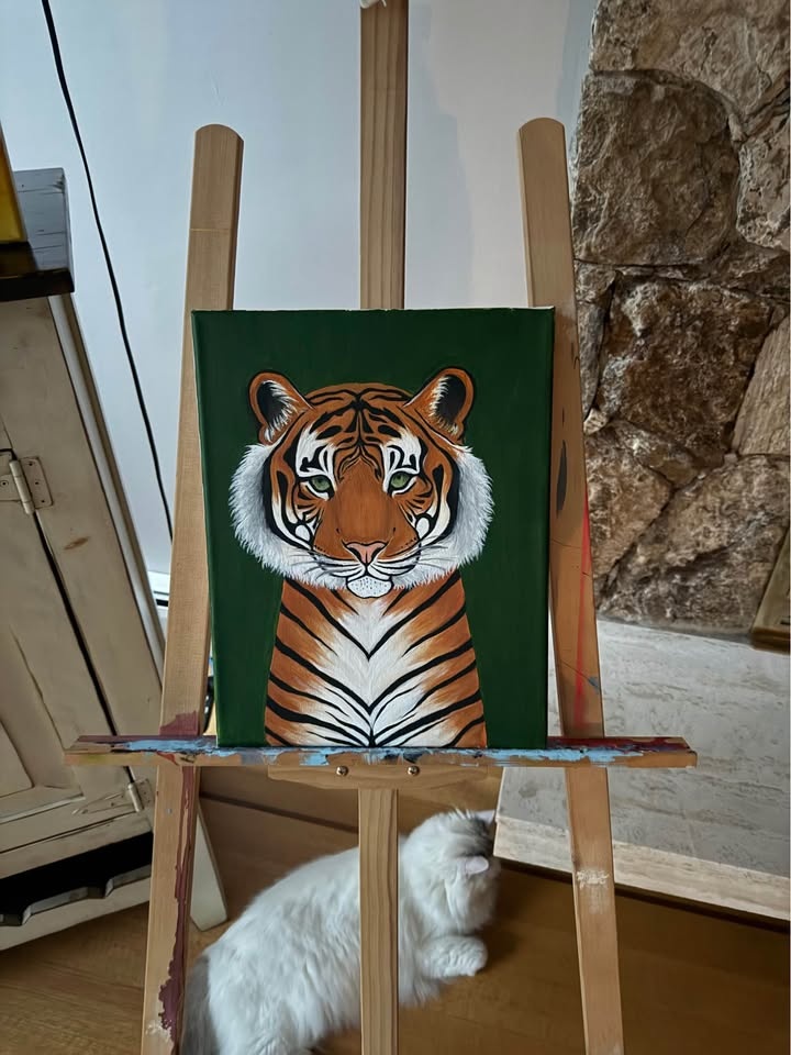 Fierce Tiger Painting