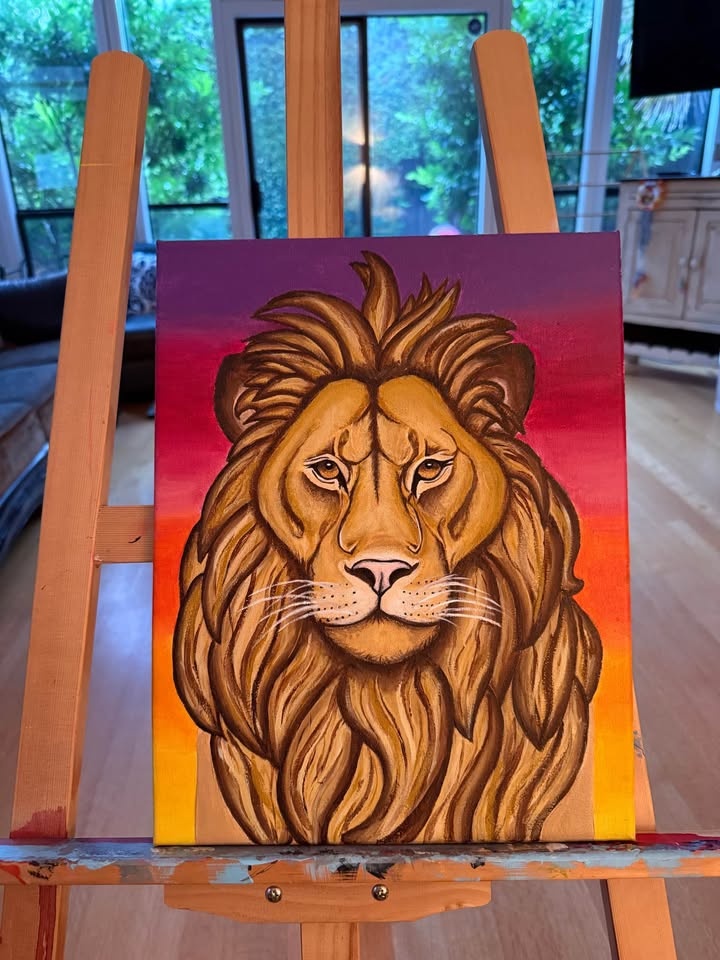 Beautiful Lion Painting