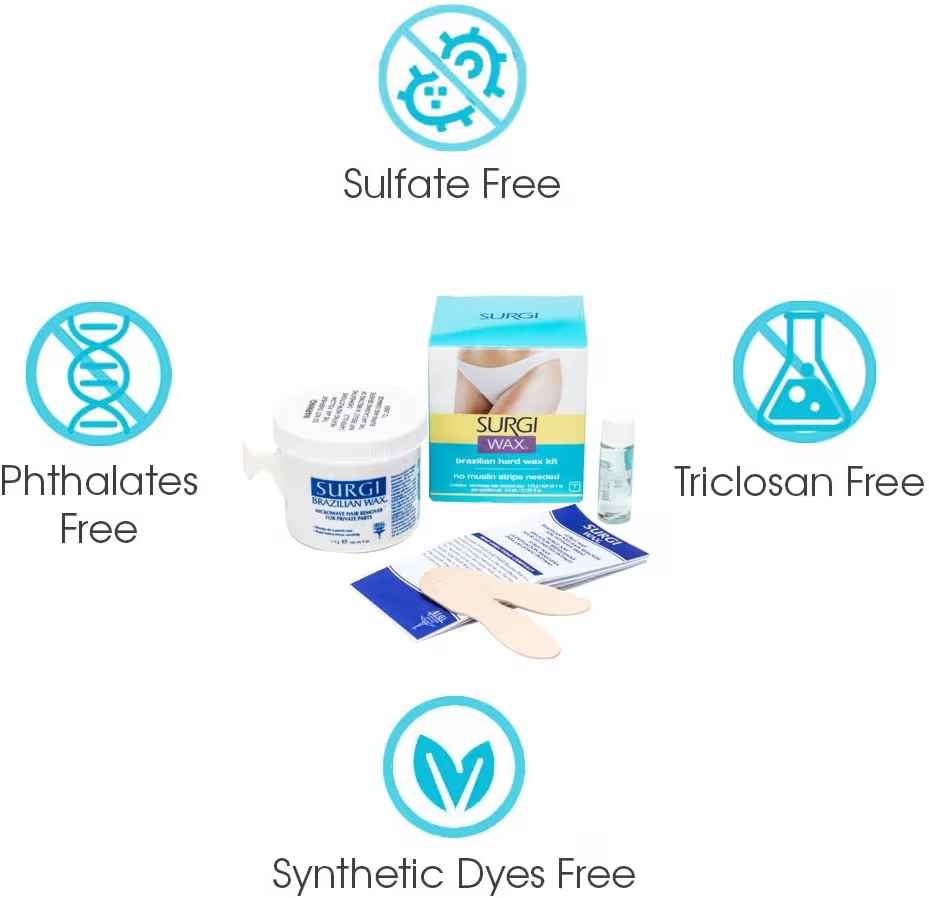 NIB 4 Available SURGI-CARE No Strip Brazilian Wax Kit - photo 4