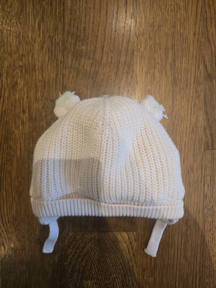 NWT GAP Baby Sherpa-Lined Bear Beanie (18-24mo, Pink) - photo 2