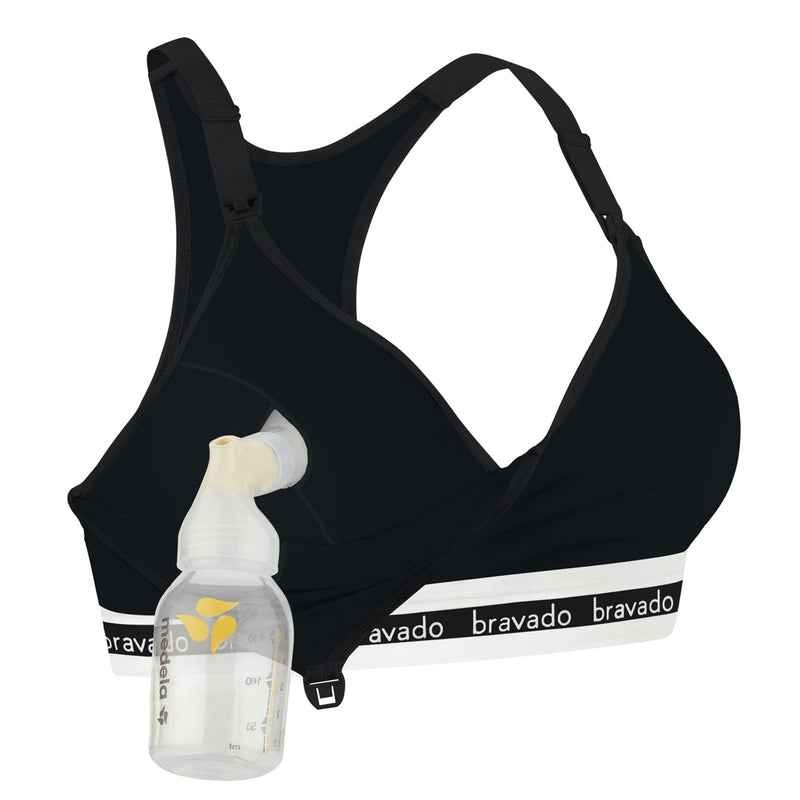 Bravado Organic Cotton Pumping & Nursing Bra Black M Full Cup - photo 3