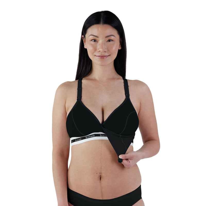 Bravado Organic Cotton Pumping & Nursing Bra Black M Full Cup - photo 4