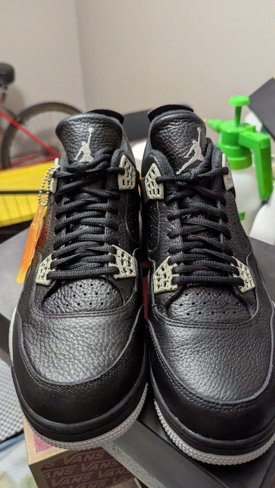 Size 10.5 Air Jordan Retro 4 LS Oreo 2015 - photo 3