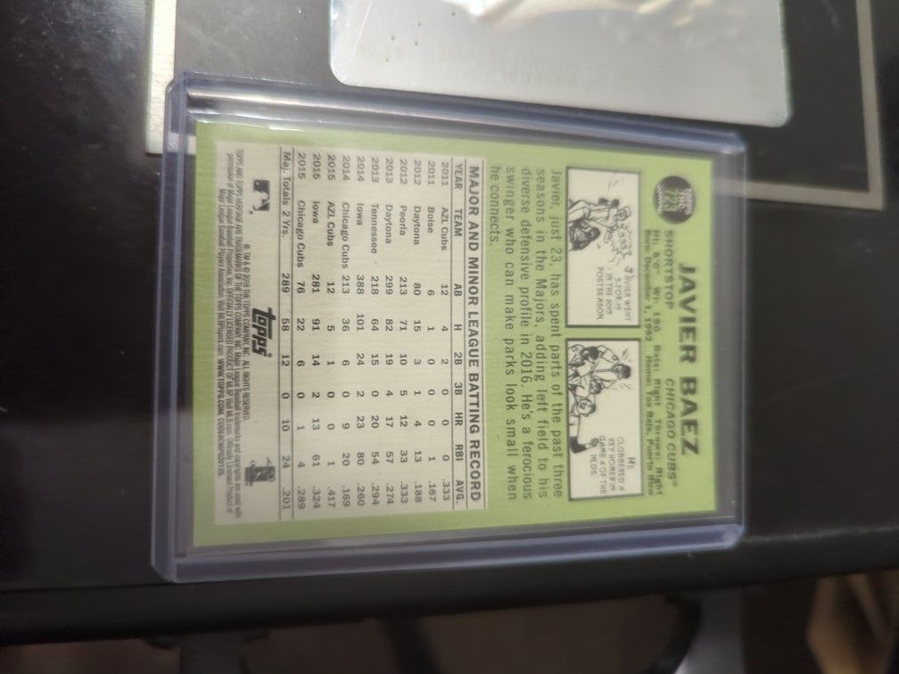 Javier Baez Purple Topps Heritage - photo 2