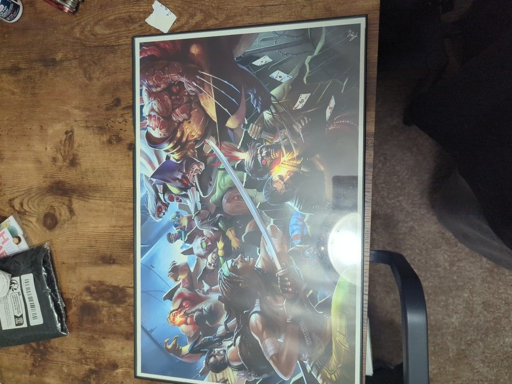 Picture Frame Walking Dead Vs X-Men