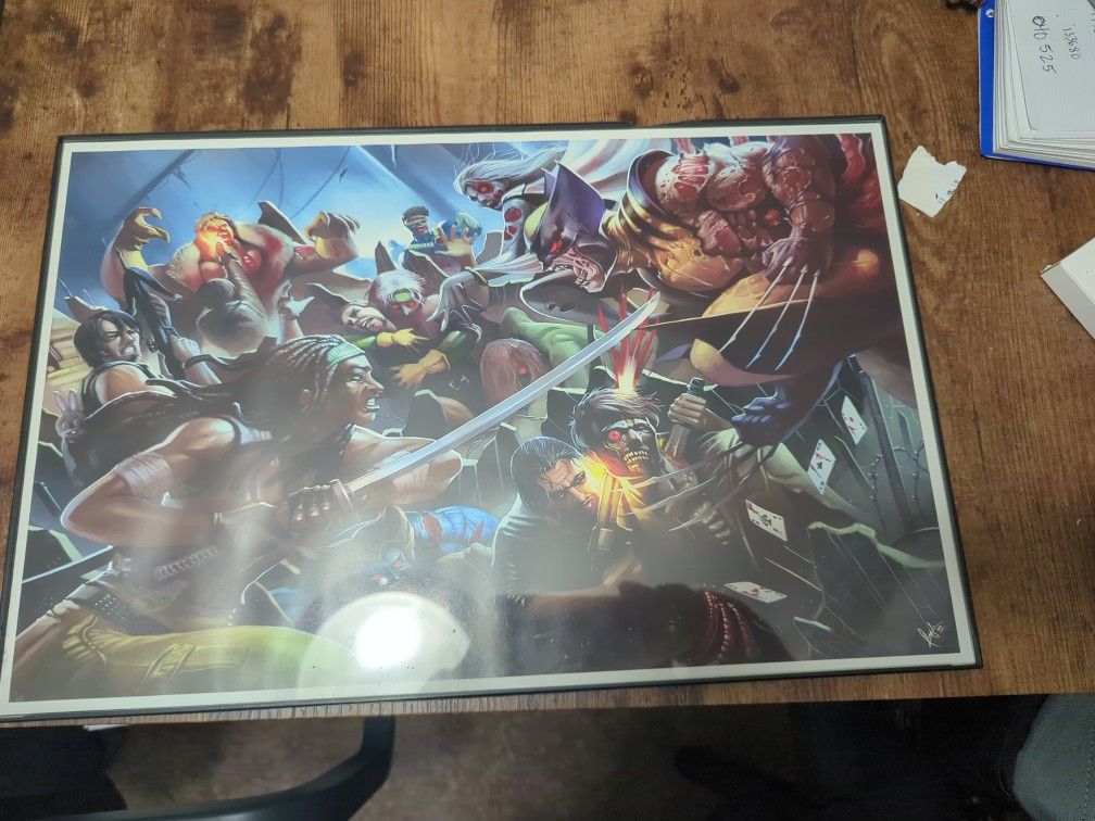 Picture Frame Walking Dead Vs X-Men - photo 2