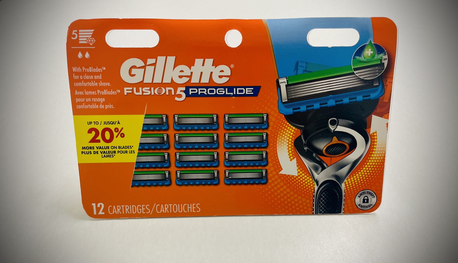 1 Gillette Fusion 5 Proglide 12ct Cartridges