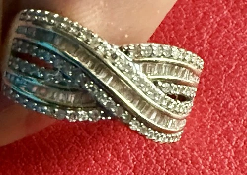14K Yellow Gold Diamond Band Ring – Elegant Multi-Row Design - photo 4