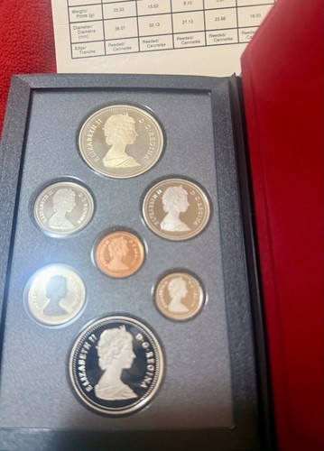 1987 Canada Proof Coin Set Silver Dollar