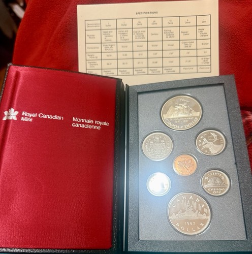 1987 Canada Proof Coin Set Silver Dollar - photo 2