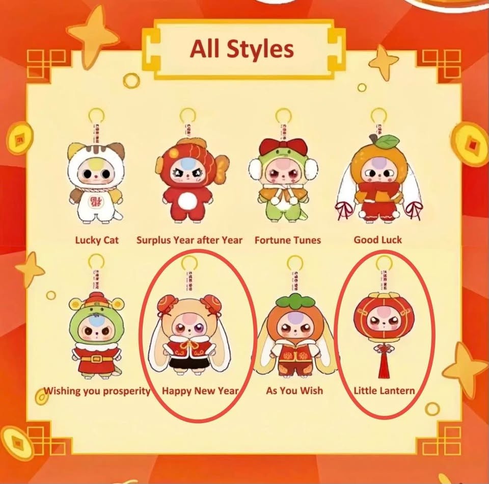 Baby Three Chinese New Year Series Plush Pendant - photo 4