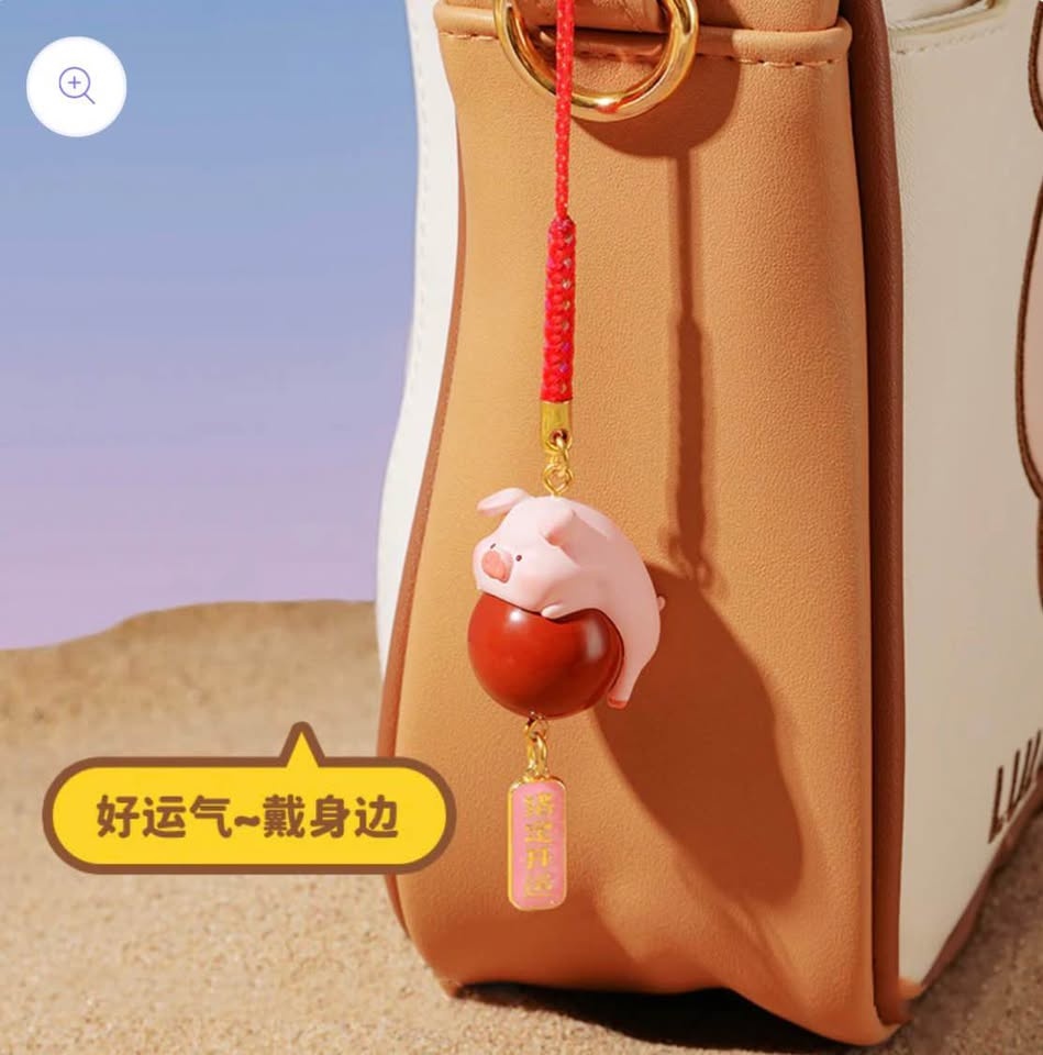LuLu the Piggy Good Luck Crystal Amulet Charms - photo 4