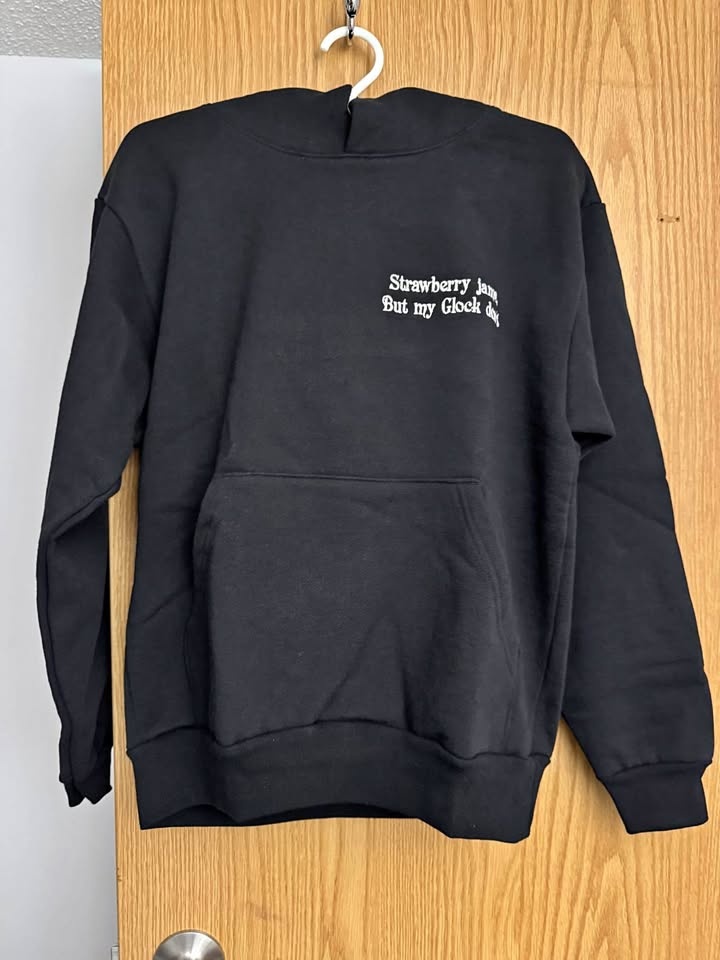 NEW Strawberry Jams Black Hoodie