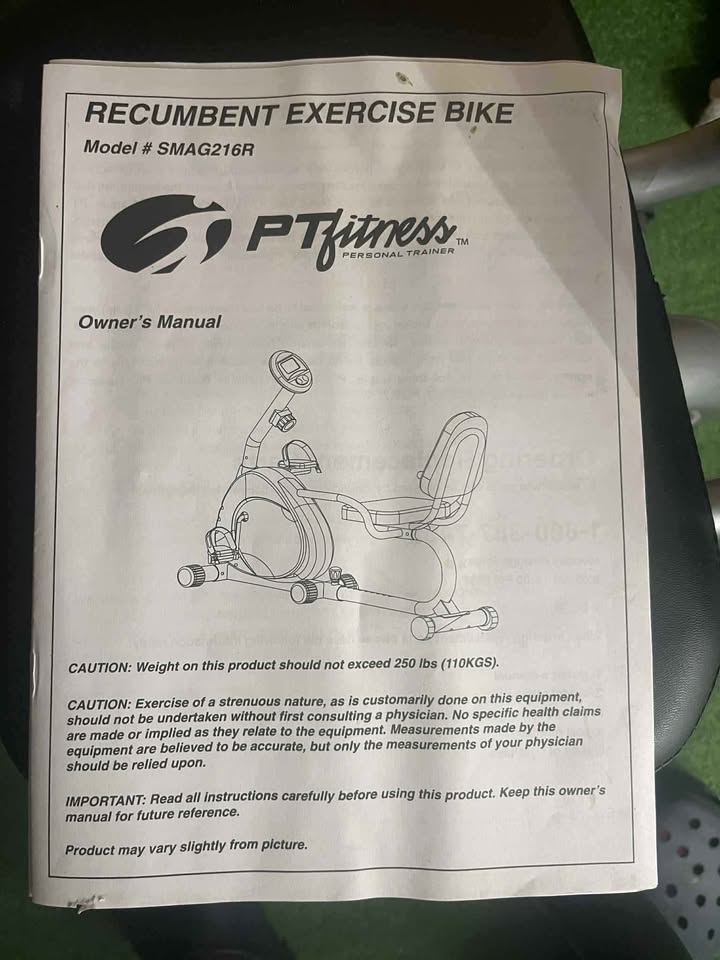 PTfitness Recumbent Bike - photo 3