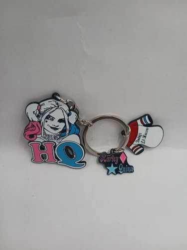 Harley Quinn Metal Keychain Keyring, Bag Charm, DC Comics NEW