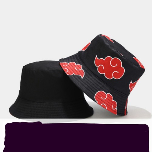 Naruto Shippuden Akatsuki Red Clouds Bucket Hat - photo 2