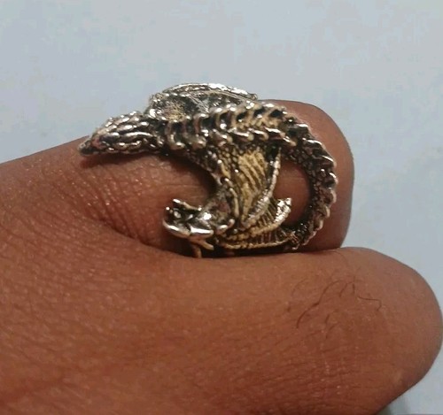 Dragon Ring Gothic Punk Style Wings Opening Adjustable Ring Vint - photo 2