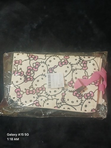 New Sanrio Hello Kitty Canvas Tote Bag With Zipper 11x15 Inches - photo 3