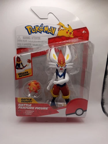 Pokemon Cinderace Deluxe 4.5" Action Figure New 2023