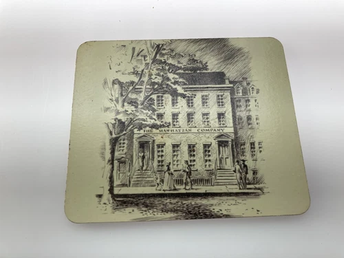 J.P Morgan Set Of 4 Laminated Coasters Of Chase Historical Colle - photo 4