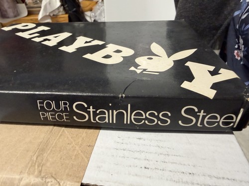 Playboy 4 Piece Stainless Steel Bar Set