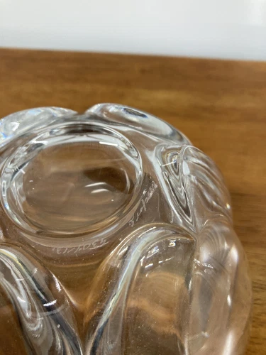 Orrefors Crystal Tulip Glass Bowl Votive Candleholder Sweden 4" - photo 2