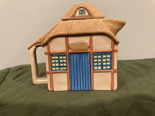 Dansk Thatched Roof Cottage Teapot
