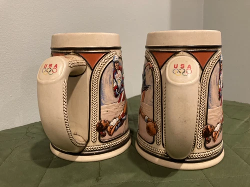 1992 Budweiser US Olympic Team Beer Stein Mugs - Set of 2 - photo 4