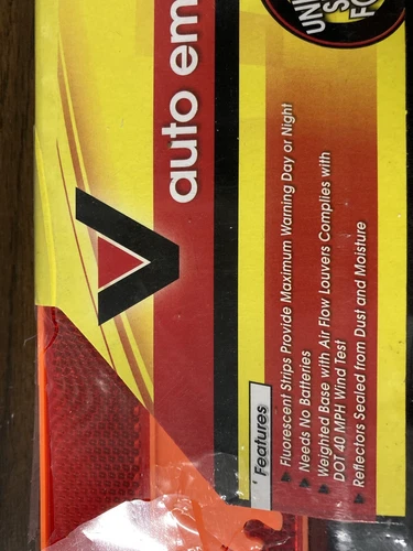Victor Folding Auto Emergency Warning Triangle 00230-8 New - photo 2