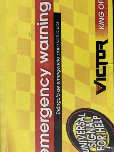 Victor Folding Auto Emergency Warning Triangle 00230-8 New - photo 4