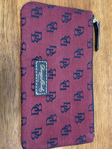 Dooney & Bourke Fabric And Leather Zip Pouch