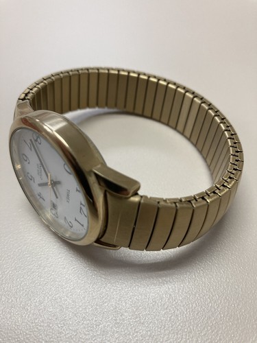 Timex Easy Reader Men's Watch 35mm Gold Tone Date Indiglo - photo 4