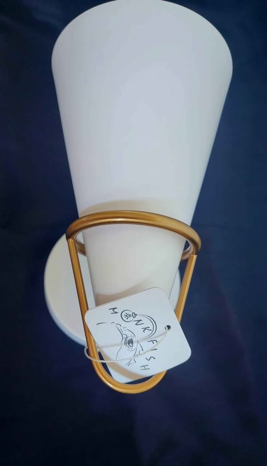 MONKFISH Modern Wall Sconce with White Shade - photo 2