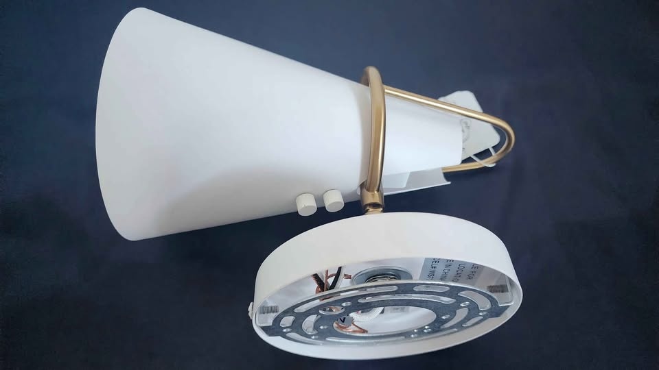 MONKFISH Modern Wall Sconce with White Shade - photo 3